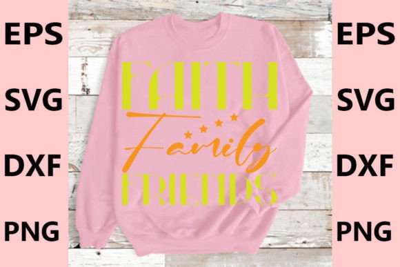 Christian T-Shirt Design, Faith Family F