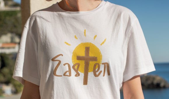 Easter Day Cross Jesus Christ is Risen T-Shirt Designs