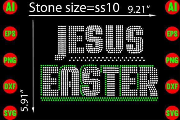 Easter Jesus Rhinestone Templates Design