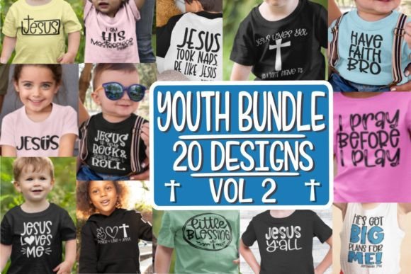 Youth Bundle - 20 Designs - Jesus SVG